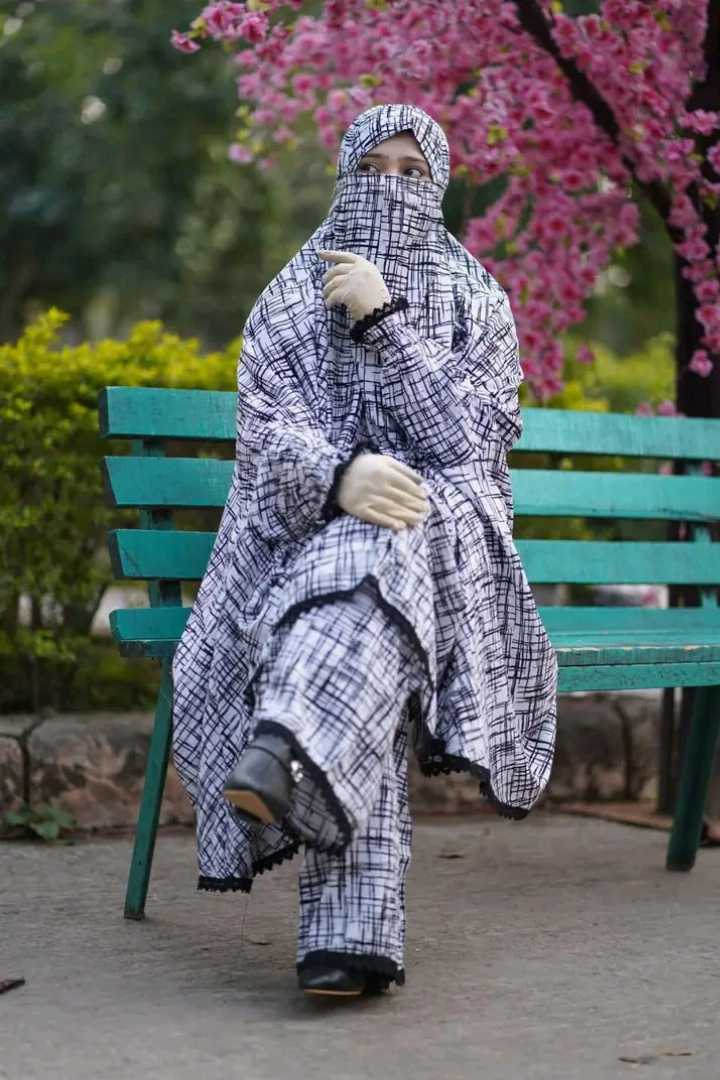 Premium,Linen,Khimar,Plazu,Set