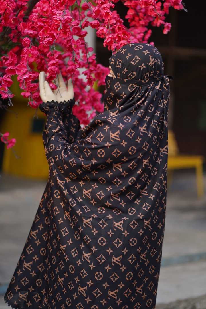 Premium,Linen,Khimar,Plazu,Set