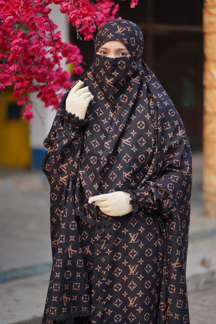 Premium,Linen,Khimar,Plazu,Set