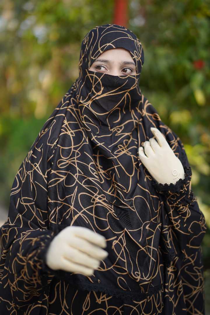 Premium,Linen,Khimar,Plazu,Set