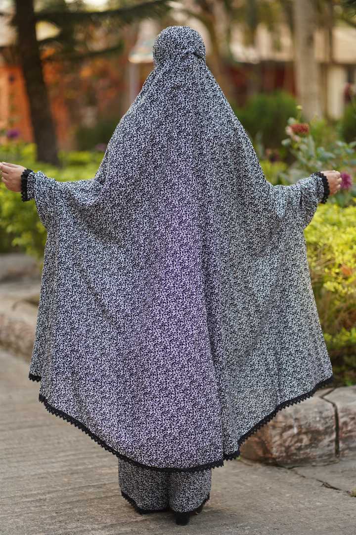 Premium,Linen,Khimar,Plazu,Set