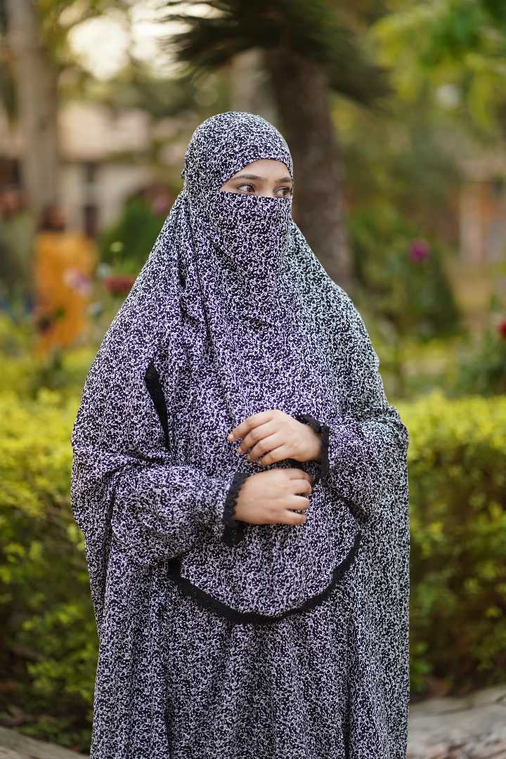 Premium,Linen,Khimar,Plazu,Set