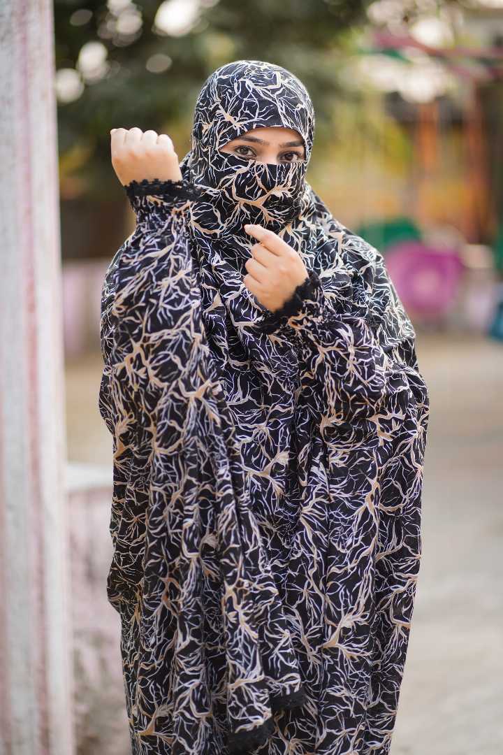 Premium,Linen,Khimar,Plazu,Set