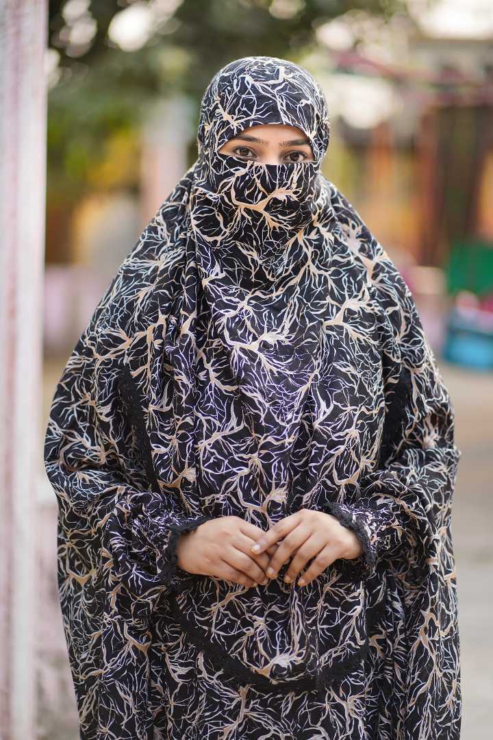 Premium,Linen,Khimar,Plazu,Set