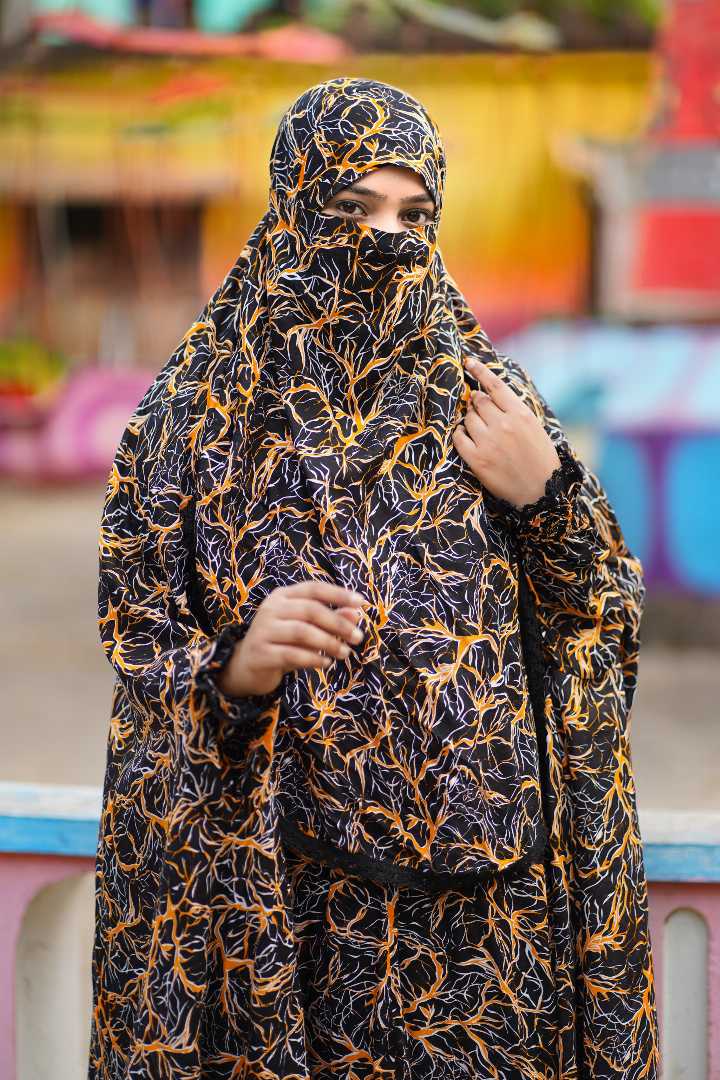 Premium,Linen,Khimar,Plazu,Set