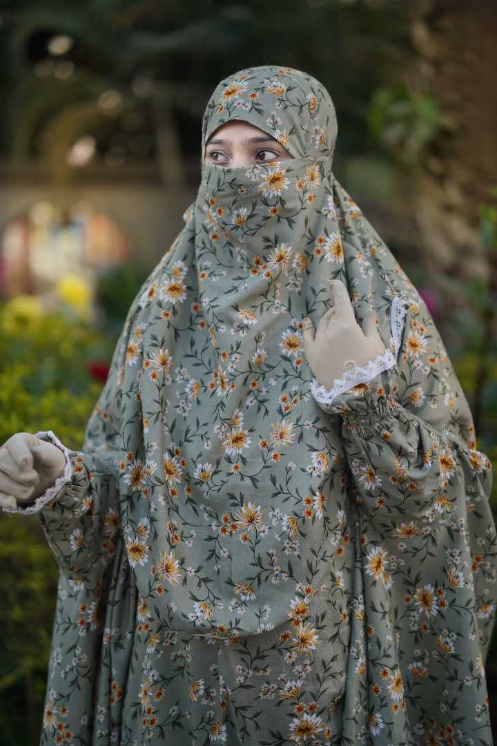 Premium,Linen,Khimar,Plazu,Set