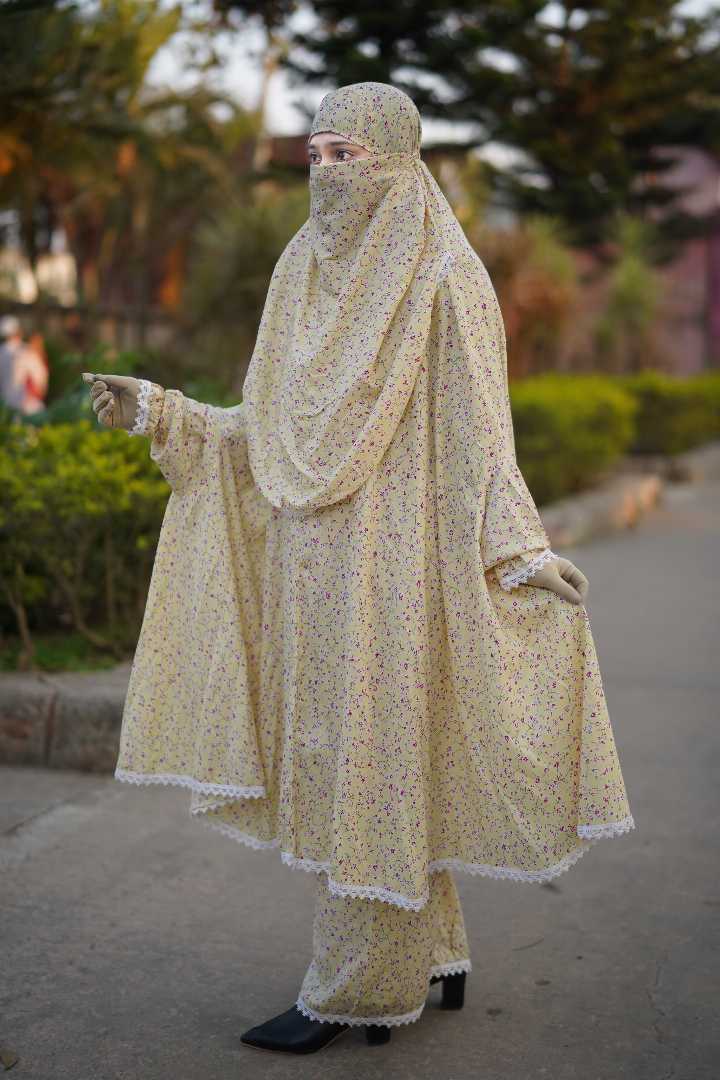Premium,Linen,Khimar,Plazu,Set