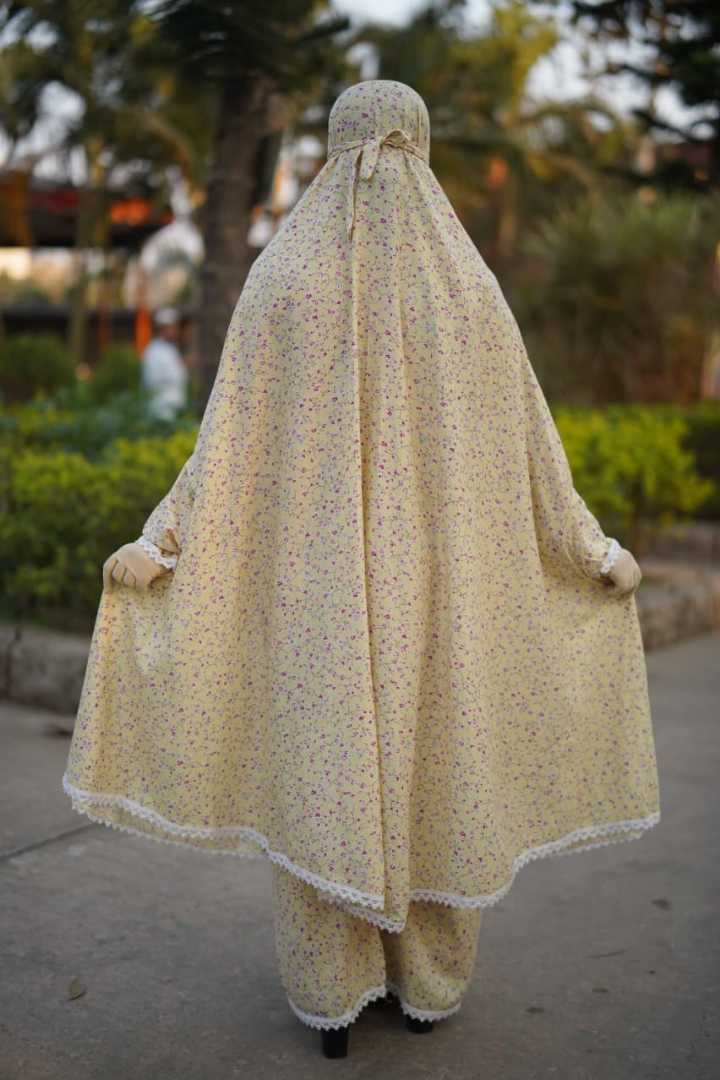 Premium,Linen,Khimar,Plazu,Set