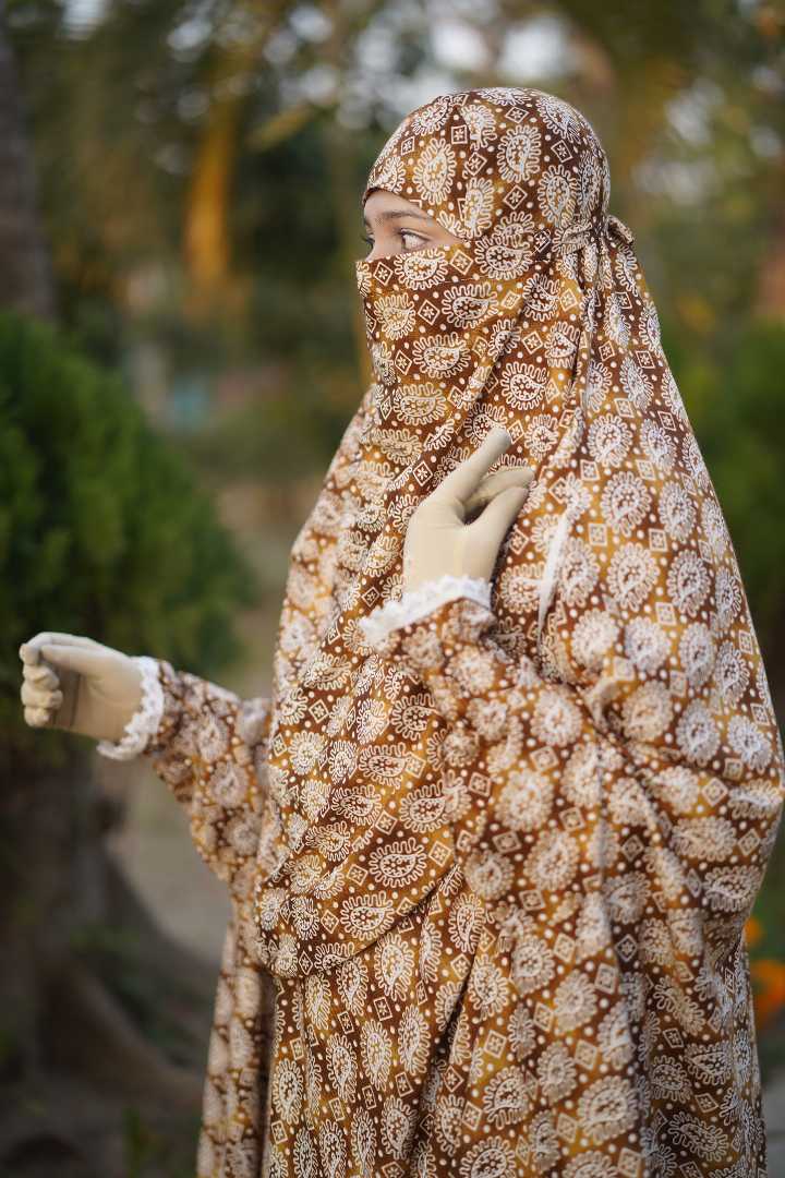Premium,Linen,Khimar,Plazu,Set