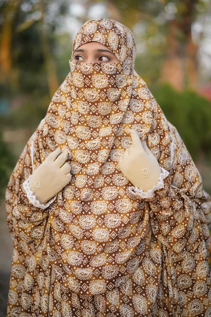 Premium,Linen,Khimar,Plazu,Set