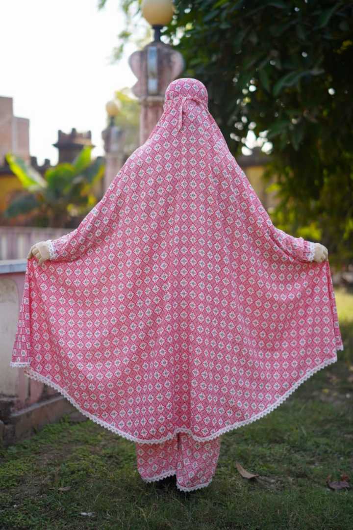 Premium,Linen,Khimar,Plazu,Set