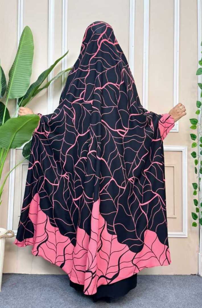 Premium,Cherry,Semi-long,Khimar