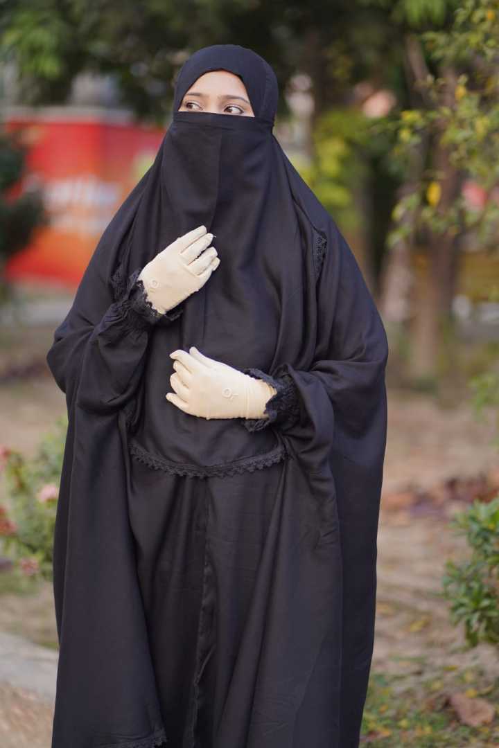 Premium,Linen,Khimar,Plazu,Set