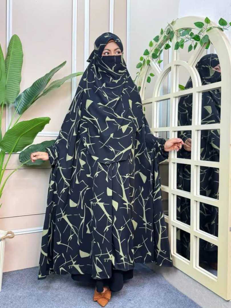 Premium,Cherry,Semi-long,Khimar