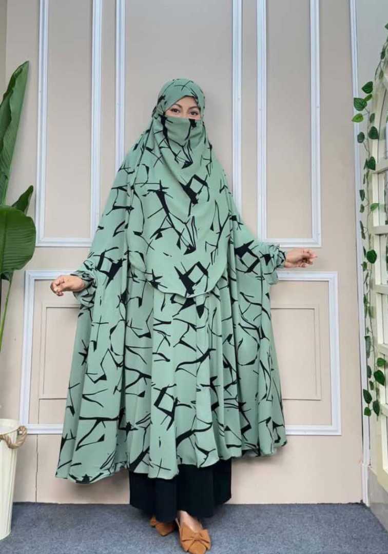 Premium,Cherry,Semi-long,Khimar