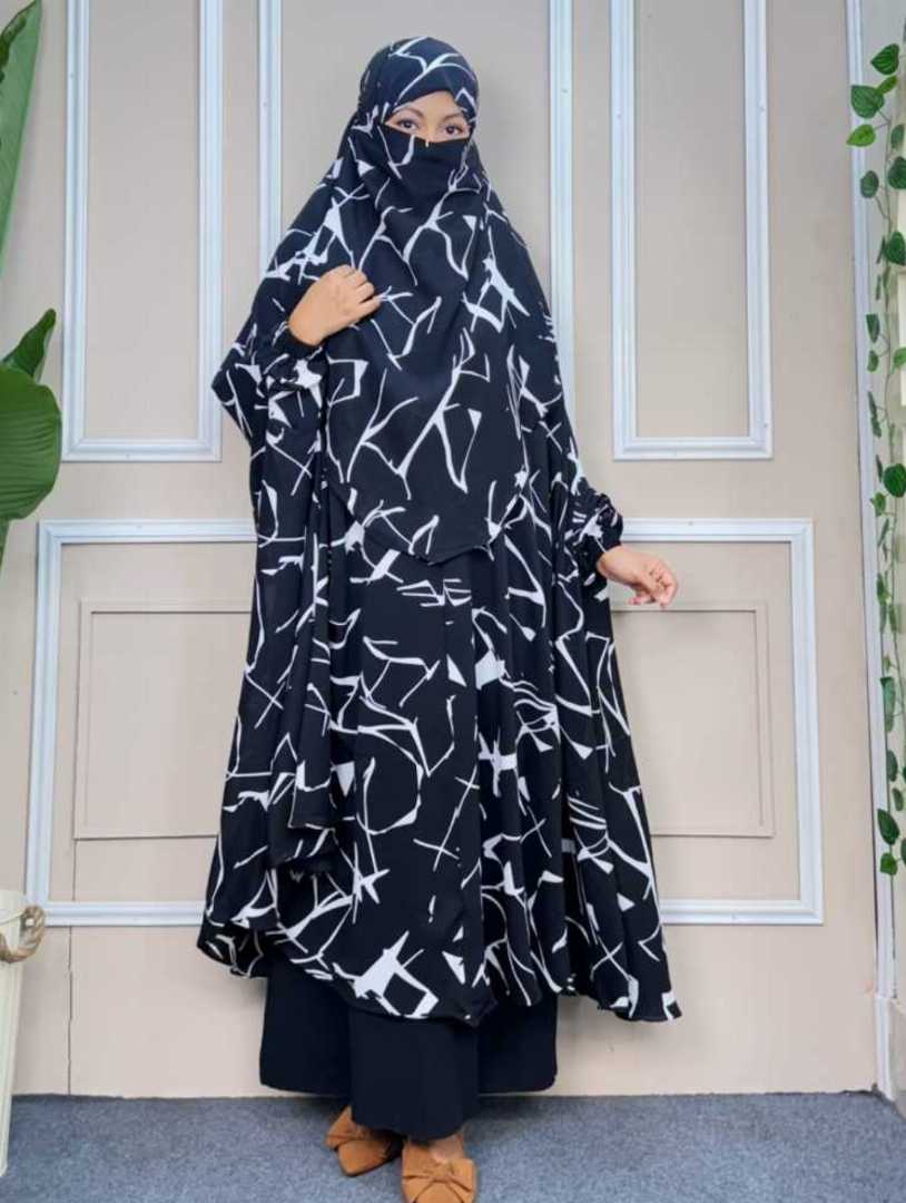 Premium,Cherry,Semi-long,Khimar