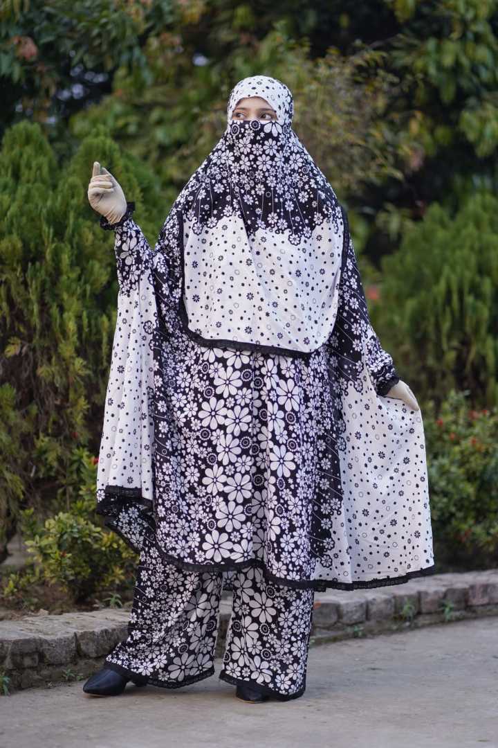 Premium,Linen,Khimar,Plazu,Set