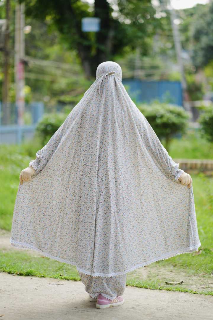 Premium,Linen,Khimar,Plazu,Set