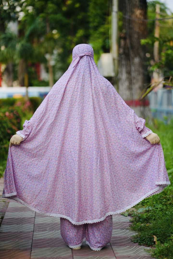 Premium,Linen,Khimar,Plazu,Set