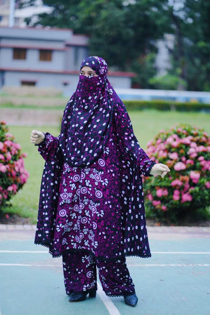 Premium,Linen,Khimar,Plazu,Set