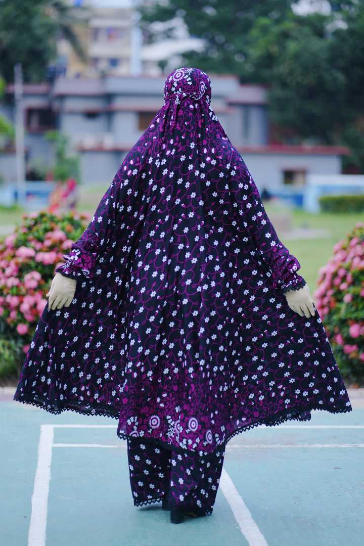 Premium,Linen,Khimar,Plazu,Set