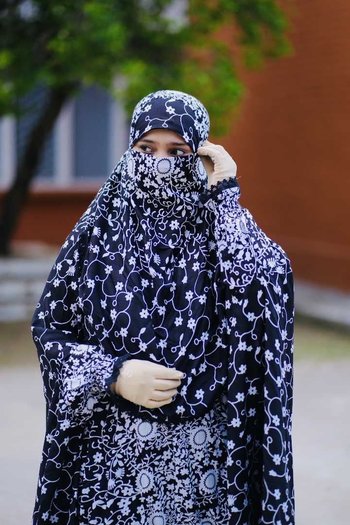 Premium,Linen,Khimar,Plazu,Set