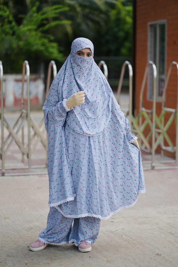 Premium,Linen,Khimar,Plazu,Set