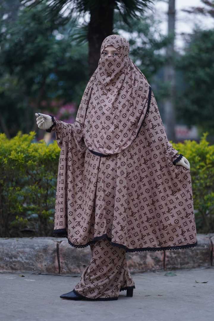 Premium,Linen,Khimar,Plazu,Set