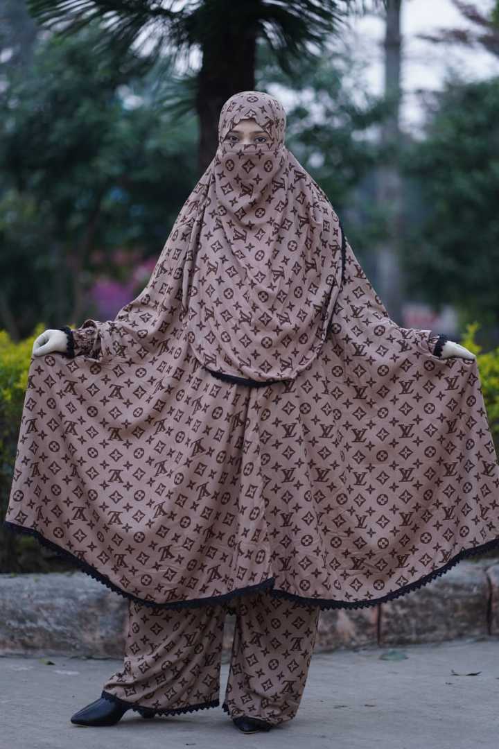 Premium,Linen,Khimar,Plazu,Set