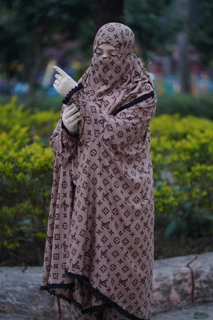 Premium,Linen,Khimar,Plazu,Set