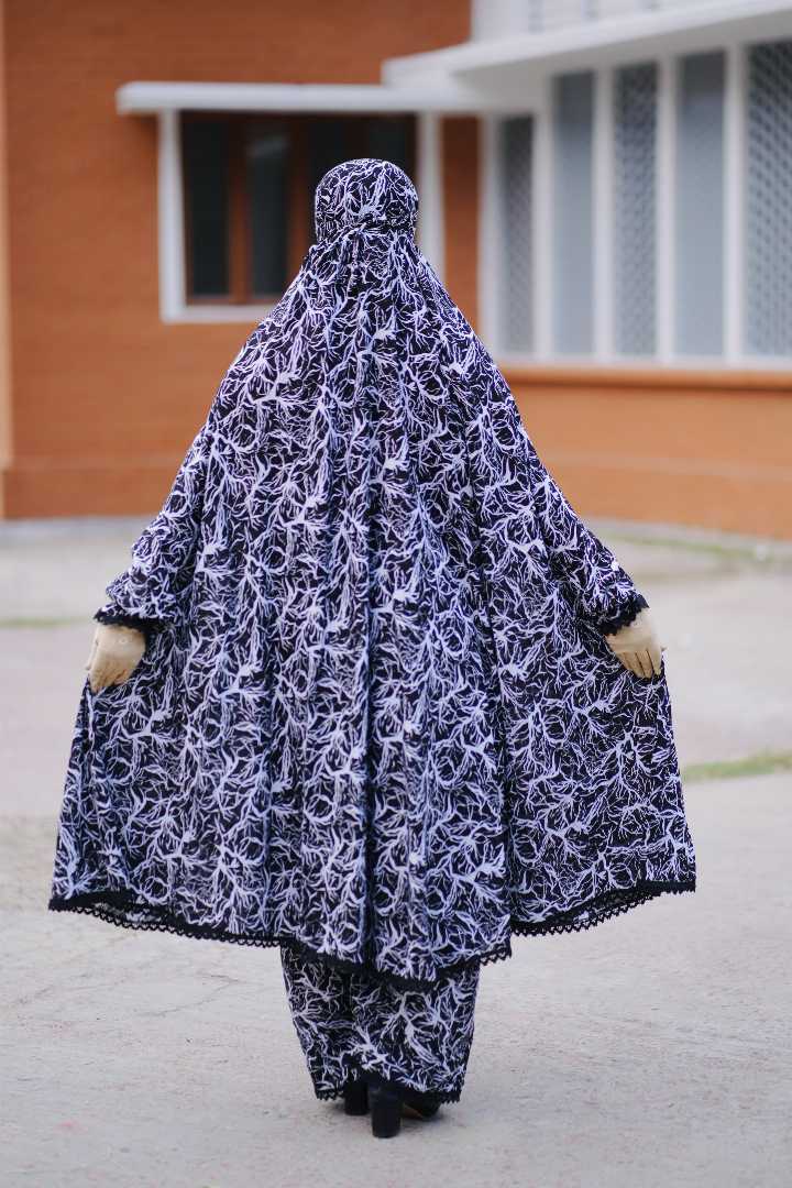 Premium,Linen,Khimar,Plazu,Set