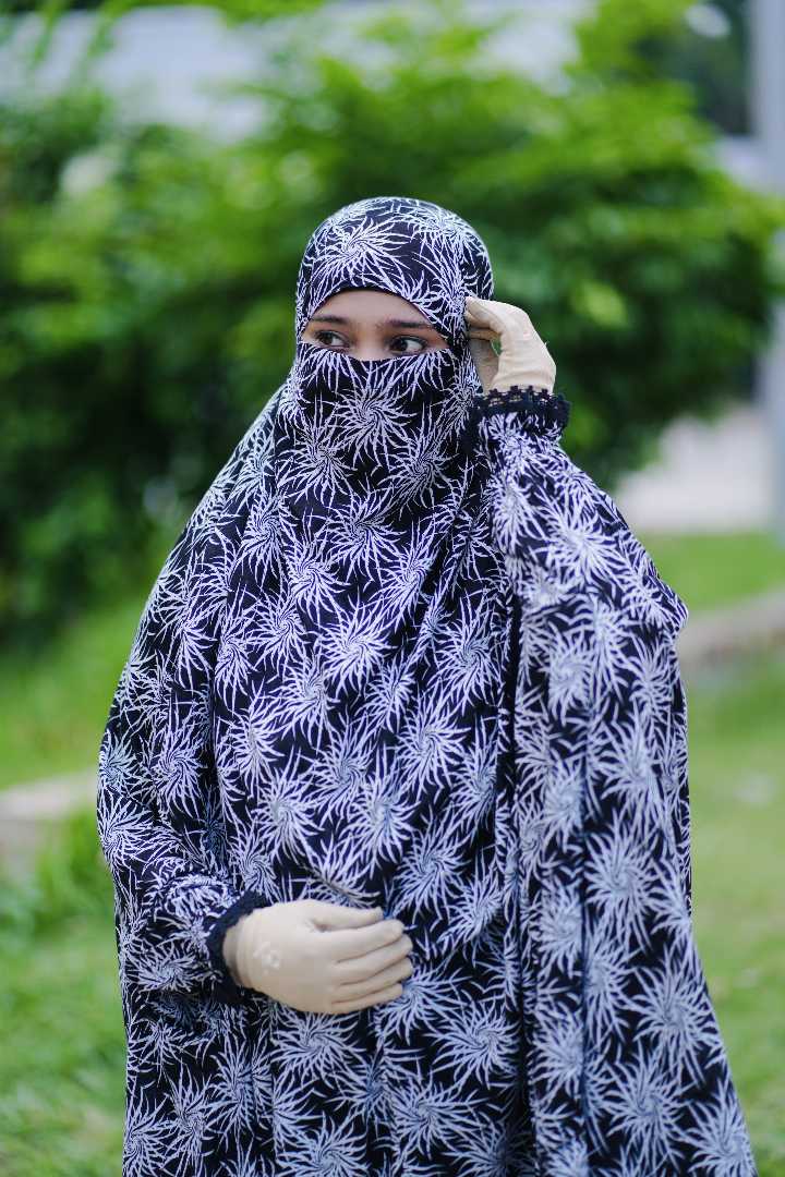 Premium,Linen,Khimar,Plazu,Set