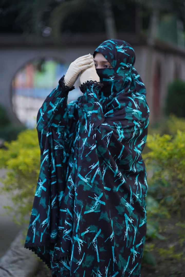 Premium,Linen,Khimar,Plazu,Set