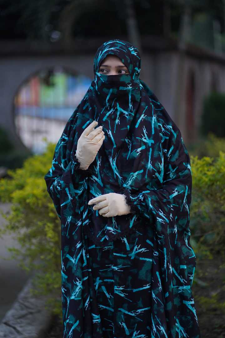 Premium,Linen,Khimar,Plazu,Set